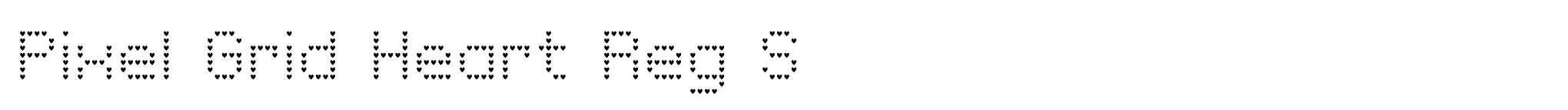 Pixel Grid Heart Reg S image